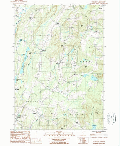 United States Geological Survey Craftsbury, VT (1986, 24000-Scale) digital map