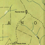 United States Geological Survey Craggy Pinnacle, NC (1935, 24000-Scale) digital map