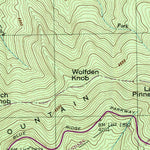 United States Geological Survey Craggy Pinnacle, NC (1997, 24000-Scale) digital map
