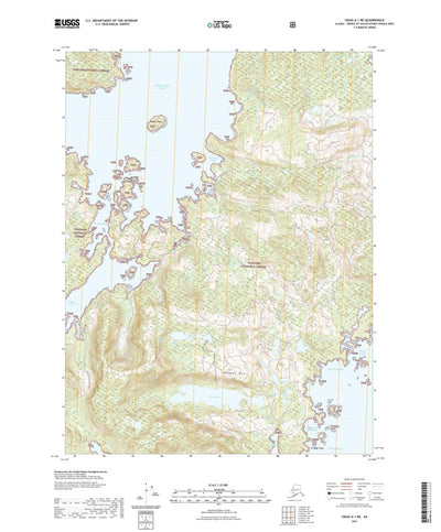 United States Geological Survey Craig A-1 NE, AK (2021, 25000-Scale) digital map