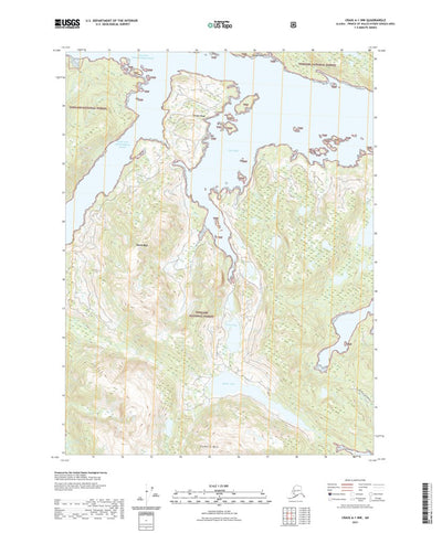 United States Geological Survey Craig A-1 NW, AK (2021, 25000-Scale) digital map