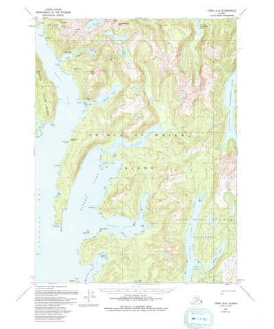 United States Geological Survey Craig A-2, AK (1951, 63360-Scale) digital map