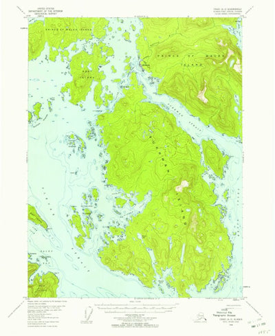 United States Geological Survey Craig A-3, AK (1948, 63360-Scale) digital map