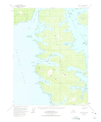 United States Geological Survey Craig A-4, AK (1951, 63360-Scale) digital map