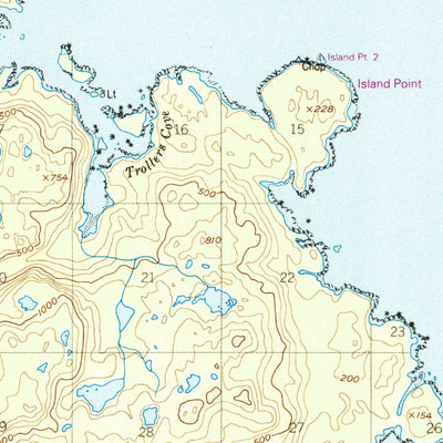 United States Geological Survey Craig B-1, AK (1949, 63360-Scale) digital map