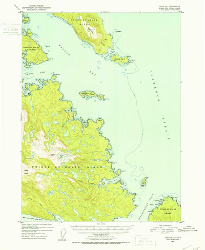 United States Geological Survey Craig B-1, AK (1950, 63360-Scale) digital map