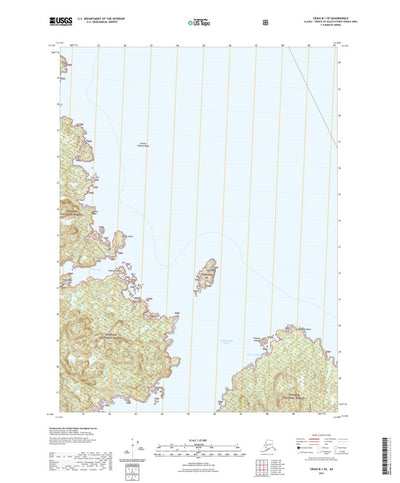 United States Geological Survey Craig B-1 SE, AK (2021, 25000-Scale) digital map