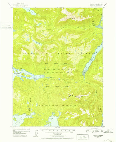 United States Geological Survey Craig B-3, AK (1951, 63360-Scale) digital map