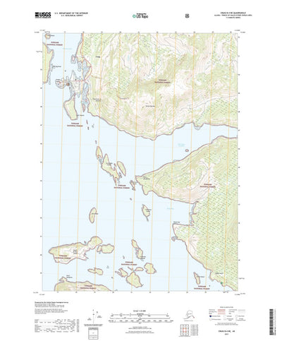 United States Geological Survey Craig B-4 NE, AK (2021, 25000-Scale) digital map
