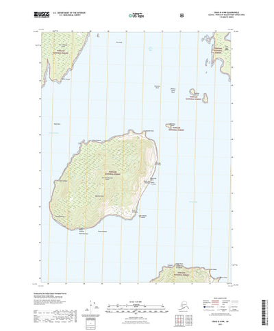 United States Geological Survey Craig B-4 NW, AK (2021, 25000-Scale) digital map