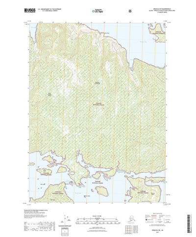 United States Geological Survey Craig B-4 SE, AK (2021, 25000-Scale) digital map