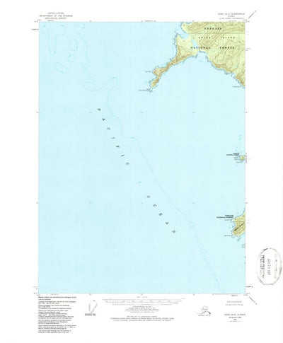 United States Geological Survey Craig B-6, AK (1948, 63360-Scale) digital map
