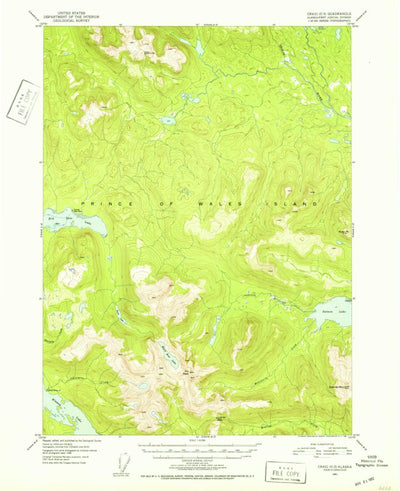 United States Geological Survey Craig C-3, AK (1951, 63360-Scale) digital map