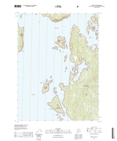 United States Geological Survey Craig C-5 NE, AK (2021, 25000-Scale) digital map