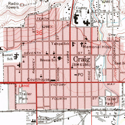 United States Geological Survey Craig, CO (1969, 24000-Scale) digital map