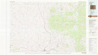 United States Geological Survey Craig, CO (1979, 100000-Scale) digital map