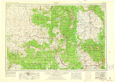 United States Geological Survey Craig, CO-WY (1954, 250000-Scale) digital map