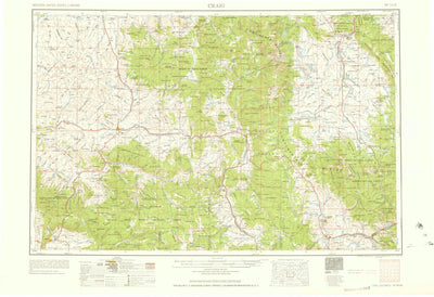 United States Geological Survey Craig, CO-WY (1958, 250000-Scale) digital map