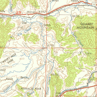 United States Geological Survey Craig, CO-WY (1958, 250000-Scale) digital map