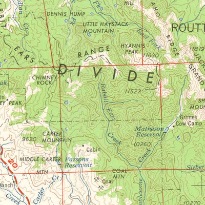 United States Geological Survey Craig, CO-WY (1962, 250000-Scale) digital map