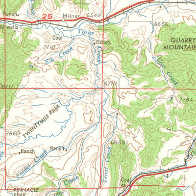 United States Geological Survey Craig, CO-WY (1964, 250000-Scale) digital map