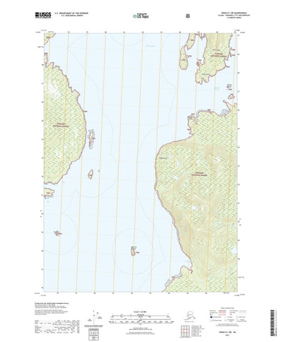 United States Geological Survey Craig D-1 NE, AK (2021, 25000-Scale) digital map