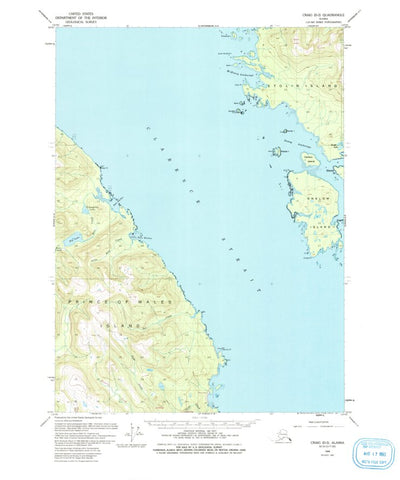 United States Geological Survey Craig D-2, AK (1949, 63360-Scale) digital map