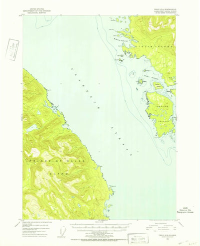 United States Geological Survey Craig D-2, AK (1951, 63360-Scale) digital map