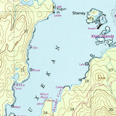 United States Geological Survey Craig D-4, AK (1949, 63360-Scale) digital map
