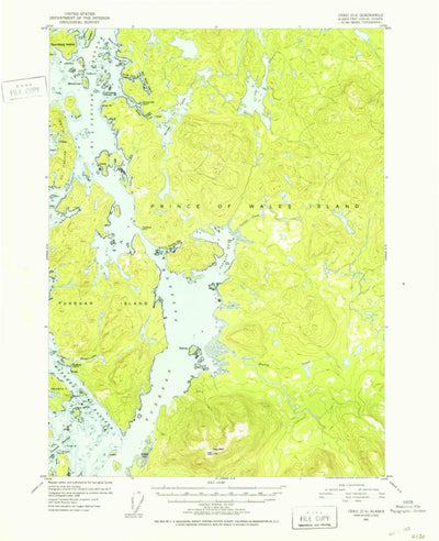 United States Geological Survey Craig D-4, AK (1951, 63360-Scale) digital map