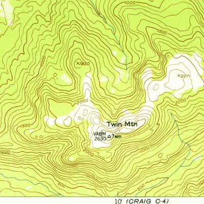 United States Geological Survey Craig D-4, AK (1951, 63360-Scale) digital map