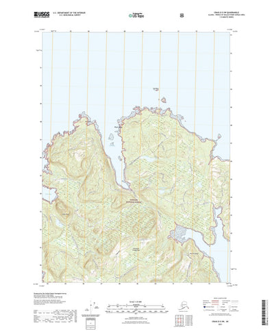 United States Geological Survey Craig D-5 SW, AK (2021, 25000-Scale) digital map