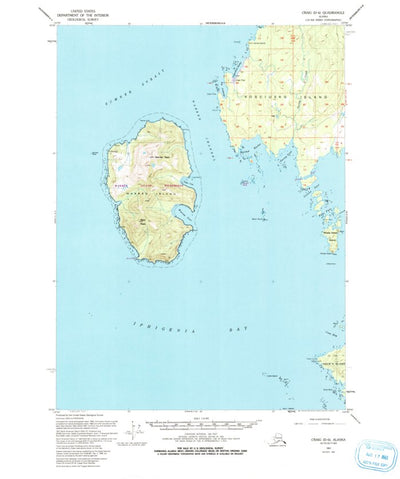 United States Geological Survey Craig D-6, AK (1951, 63360-Scale) digital map