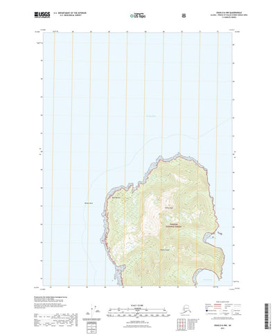 United States Geological Survey Craig D-6 NW, AK (2021, 25000-Scale) digital map