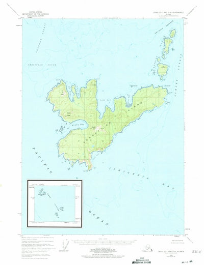 United States Geological Survey Craig D-7 And D-8, AK (1948, 63360-Scale) digital map