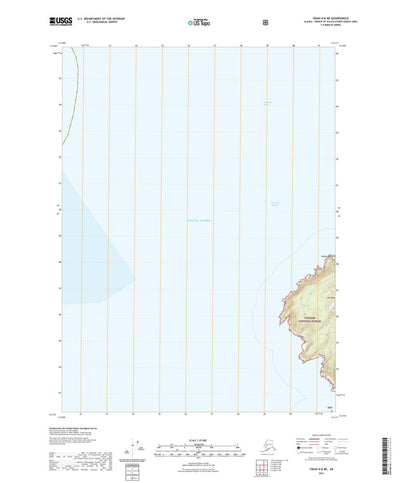 United States Geological Survey Craig D-8 NE, AK (2021, 25000-Scale) digital map