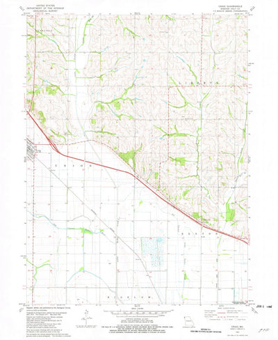 United States Geological Survey Craig, MO (1981, 24000-Scale) digital map
