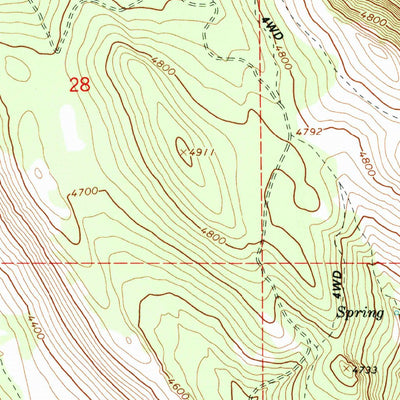United States Geological Survey Craig Mountain, OR (1994, 24000-Scale) digital map