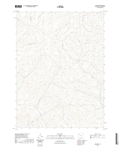 United States Geological Survey Craig NW, CO (2022, 24000-Scale) digital map