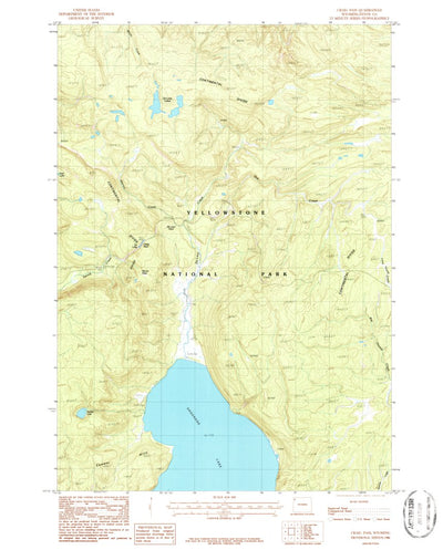 United States Geological Survey Craig Pass, WY (1986, 24000-Scale) digital map