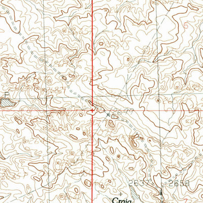 United States Geological Survey Craig Reservoir, MT (1984, 24000-Scale) digital map