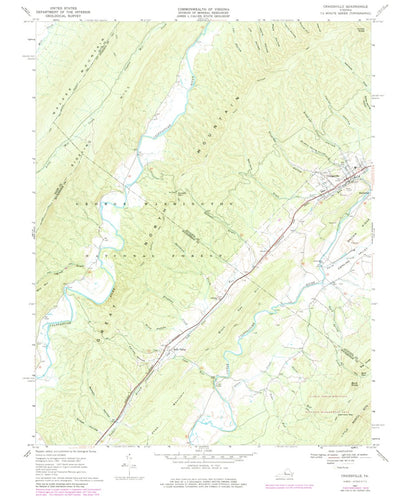 United States Geological Survey Craigsville, VA (1967, 24000-Scale) digital map