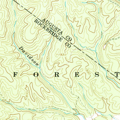 United States Geological Survey Craigsville, VA (1967, 24000-Scale) digital map