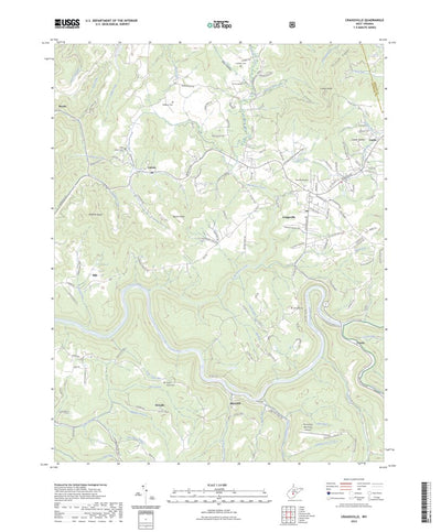 United States Geological Survey Craigsville, WV (2023, 24000-Scale) digital map