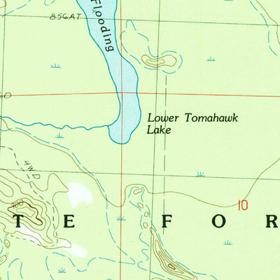 United States Geological Survey Cranberry Lake, MI (1986, 24000-Scale) digital map
