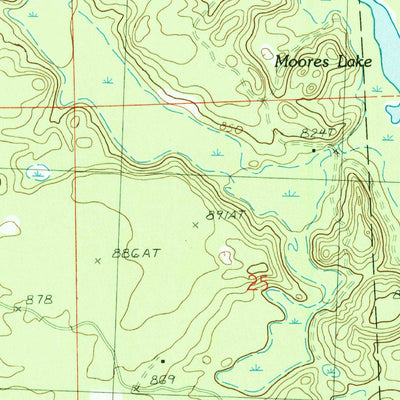 United States Geological Survey Cranberry Lake, MI (1986, 24000-Scale) digital map