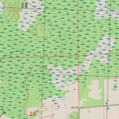 United States Geological Survey Cranberry Lake, WI (1984, 24000-Scale) digital map