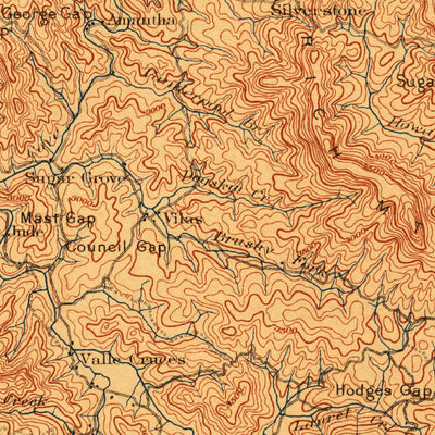 United States Geological Survey Cranberry, NC-TN (1902, 125000-Scale) digital map