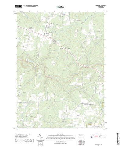 United States Geological Survey Cranberry, PA (2023, 24000-Scale) digital map