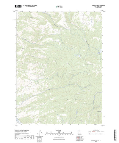 United States Geological Survey Crandall Canyon, UT (2023, 24000-Scale) digital map